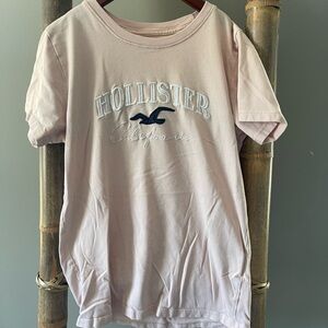 Hollister Light Pink Tee with Logo